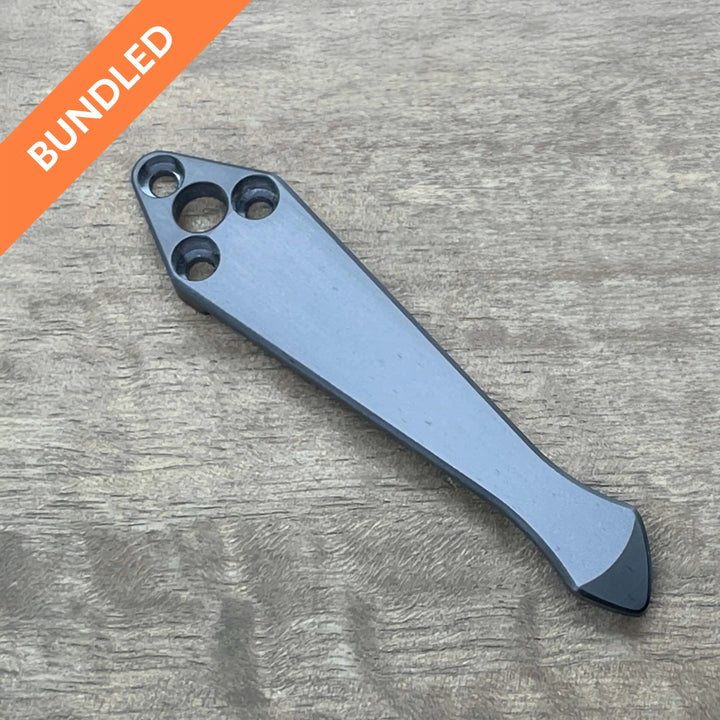 Matching Clip Spyderco Shaman<br>Zirconium Standard - Spidy Tip