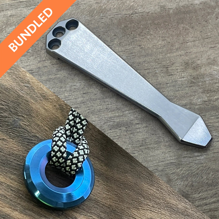 Matching Clip + Bead Benchmade<br>Titanium Standard - Diamond Tip