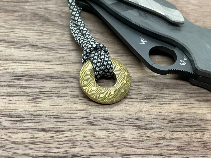 Lanyard Bead 1 inch<br>Brass