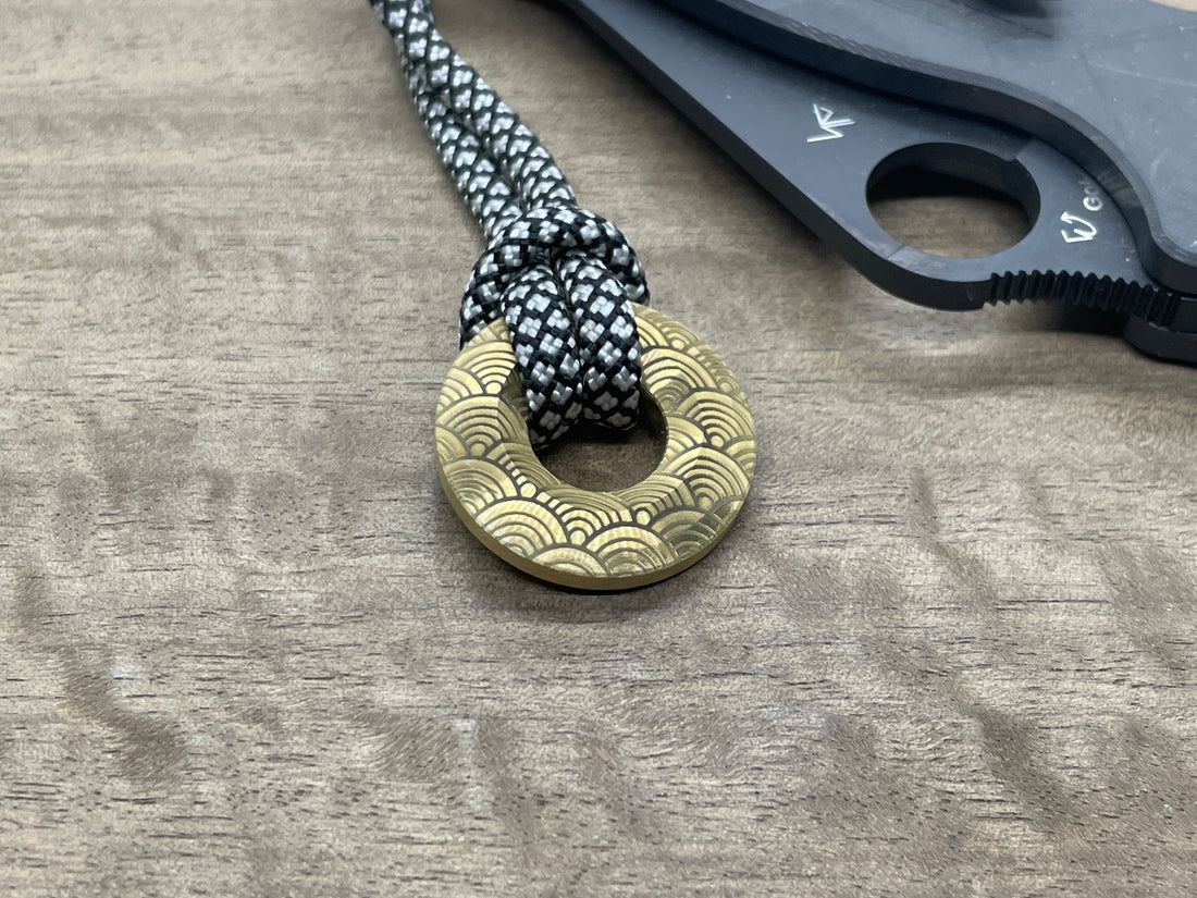 Lanyard Bead 1 inch<br>Brass