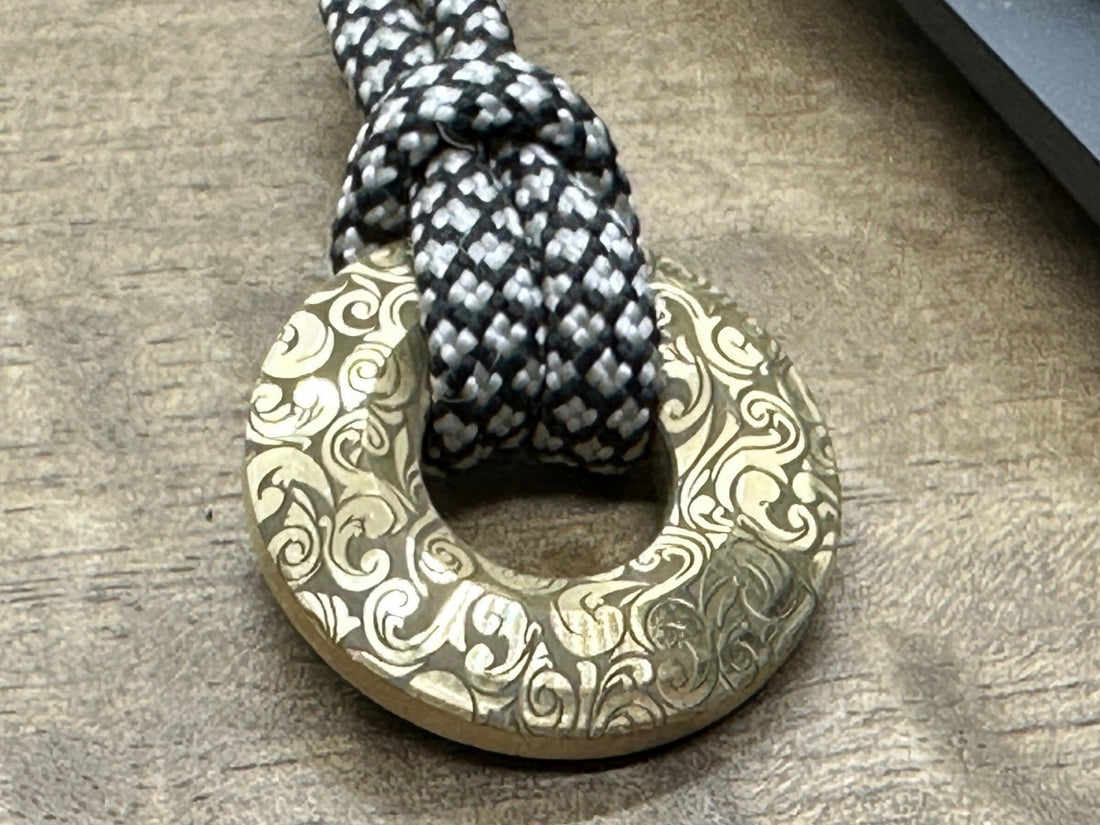 Lanyard Bead 1 inch<br>Brass