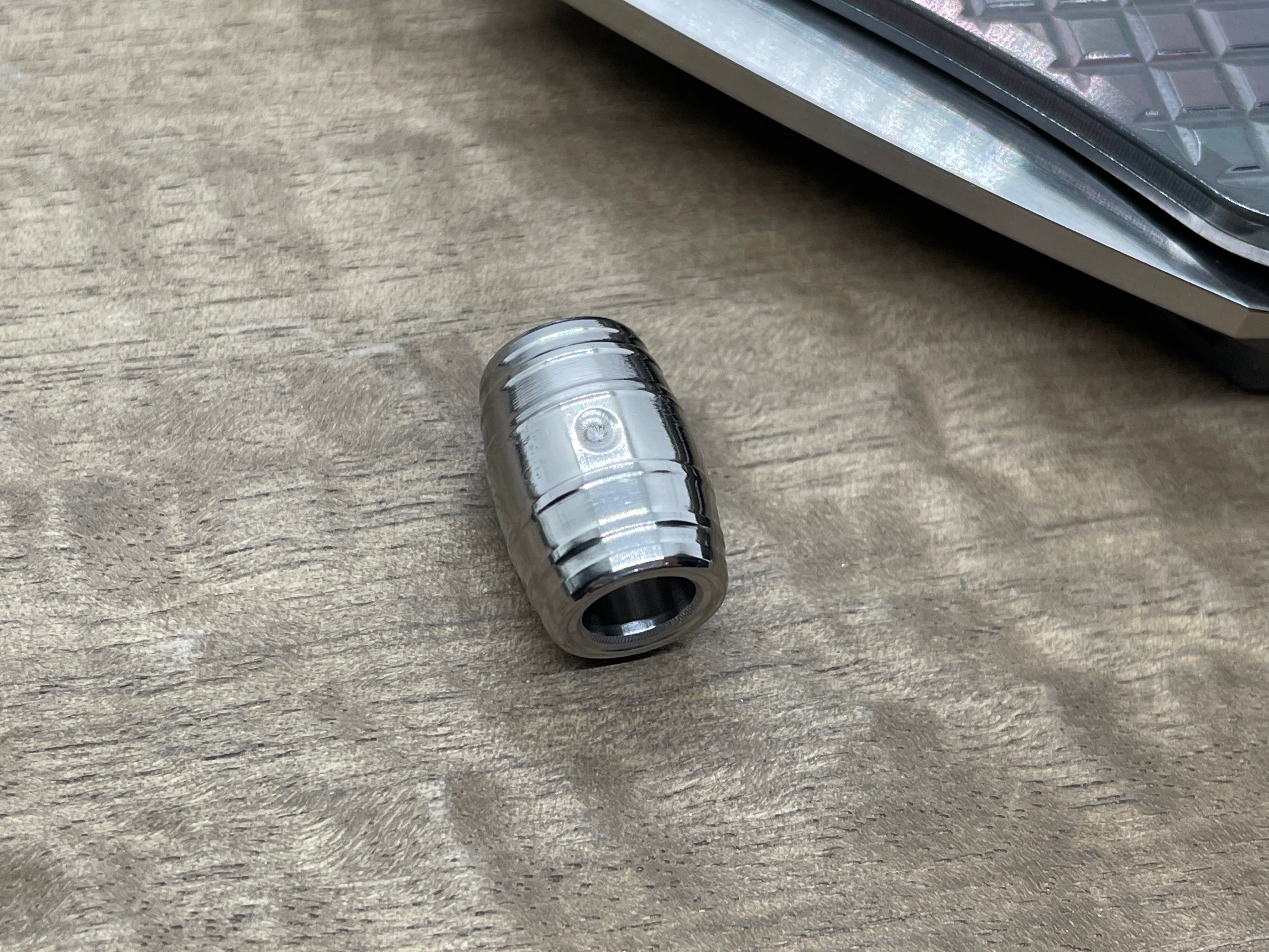 Lanyard Bead Barrel Stainless Steel