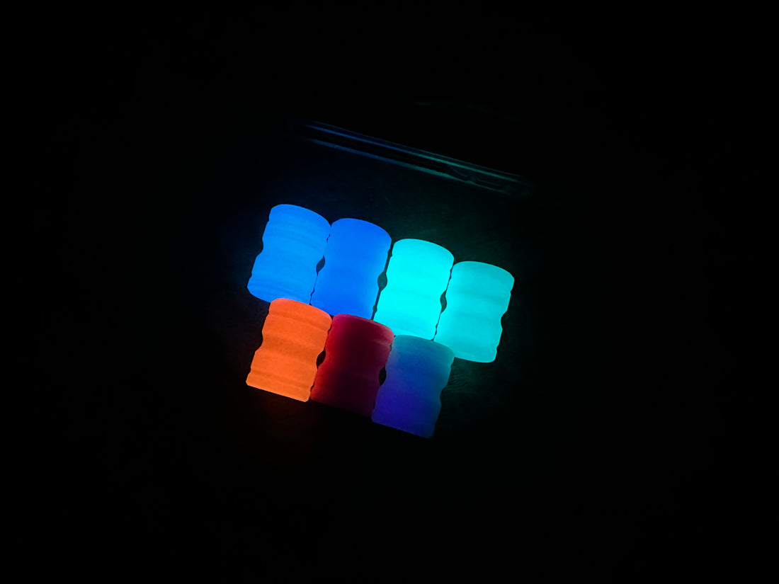 TurboGlow in the Dark Lanyard Bead Tube keychain