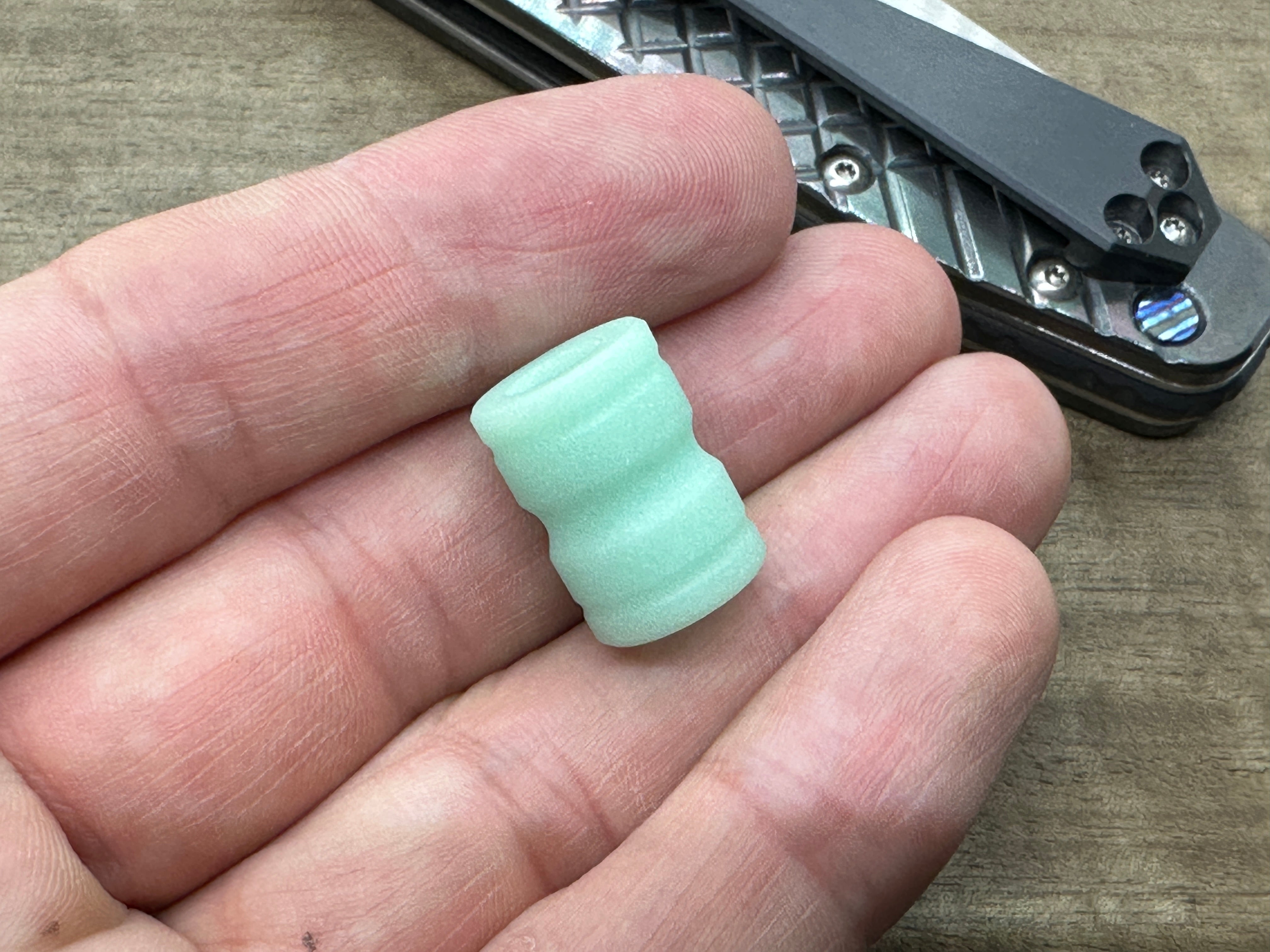 TurboGlow in the Dark Lanyard Bead Tube keychain