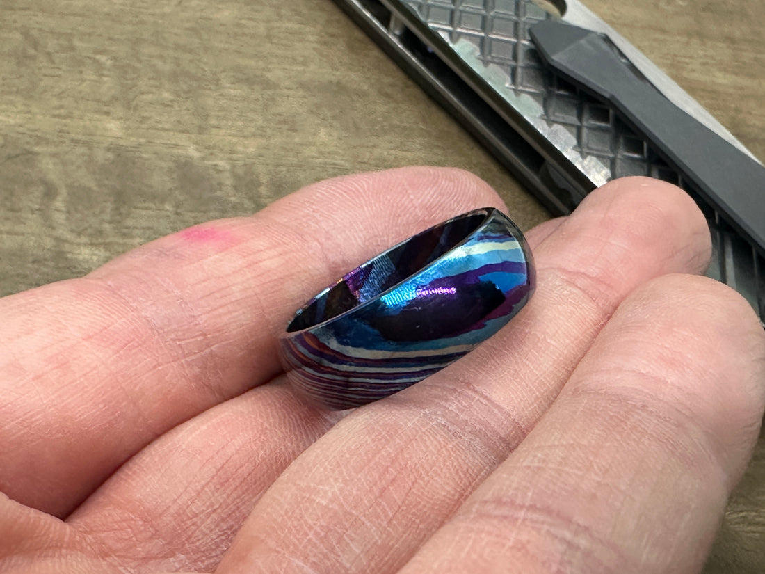 Ring Comfort Timascus US size 8