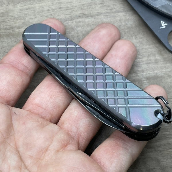 FRAG CNC Milled 91mm Zirconium Scales for Swiss Army SAK