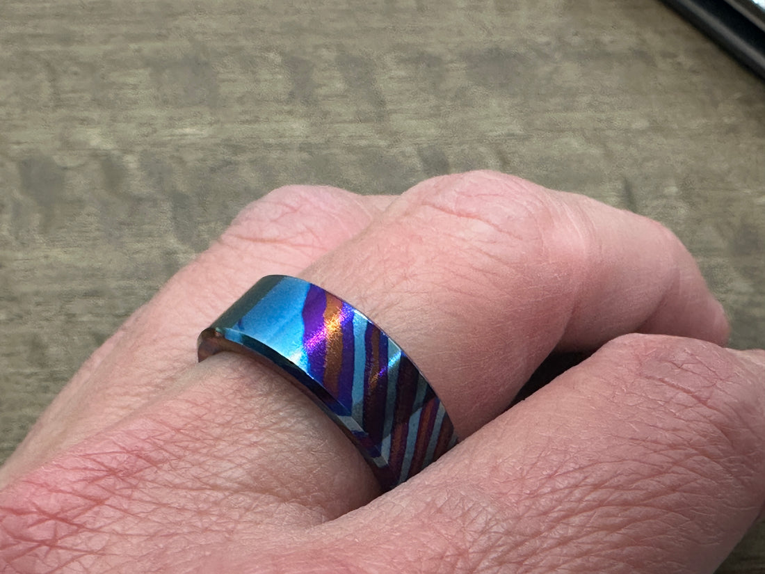 Ring Essential Timascus US size 9-13