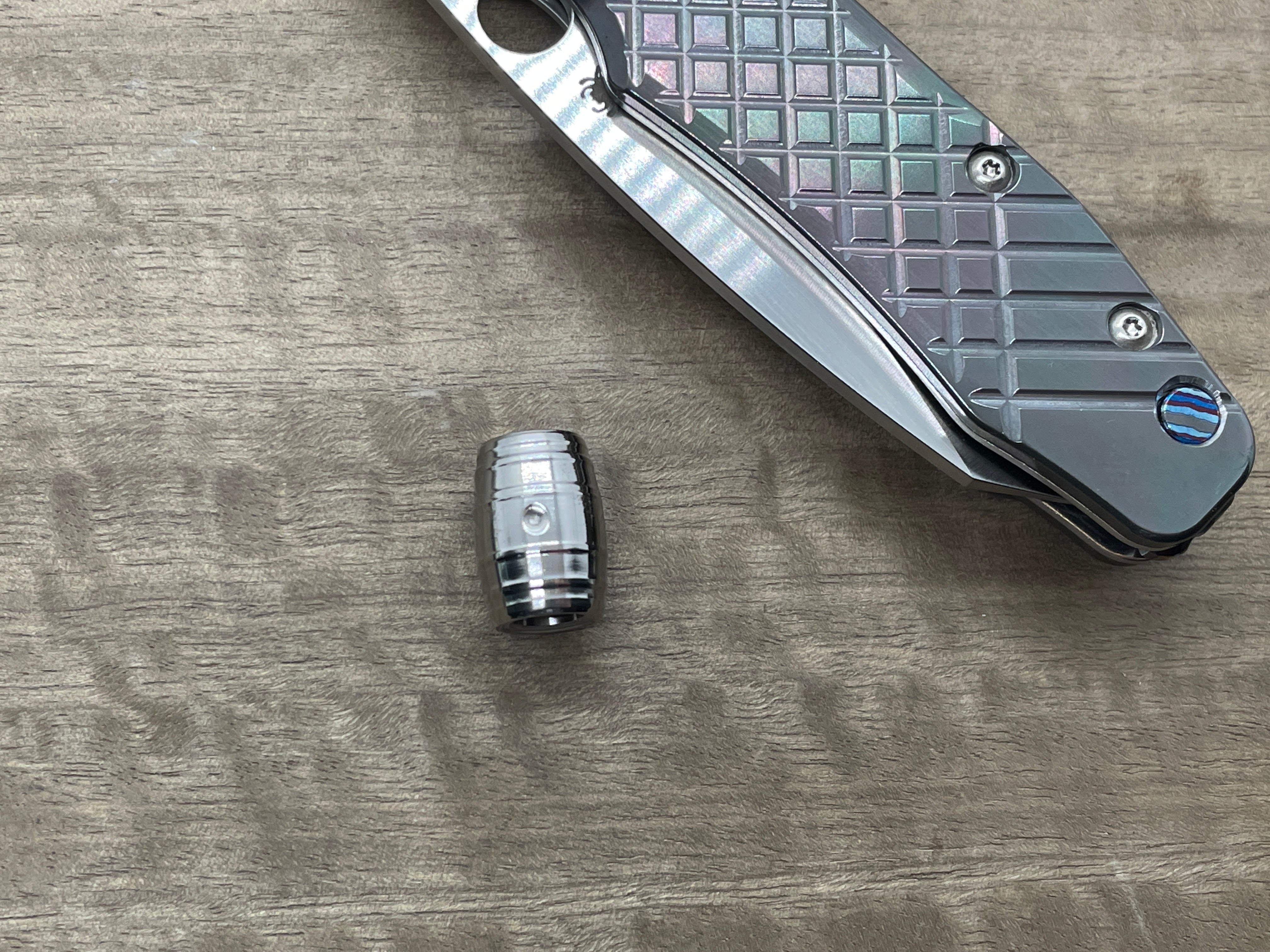 Lanyard Bead Barrel Stainless Steel