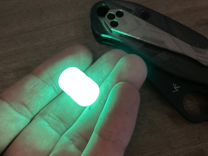 TurboGlow in the Dark Lanyard Bead Tube keychain