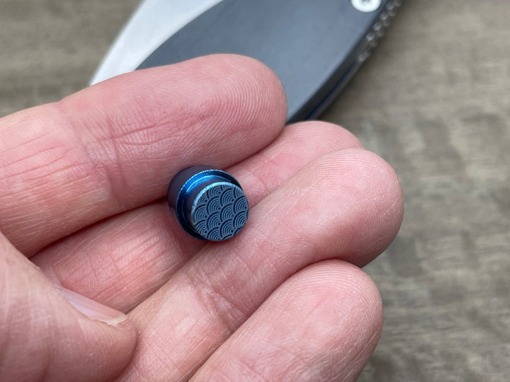 Titanium Lanyard Hole Plug<br>Spyderco Manix 2