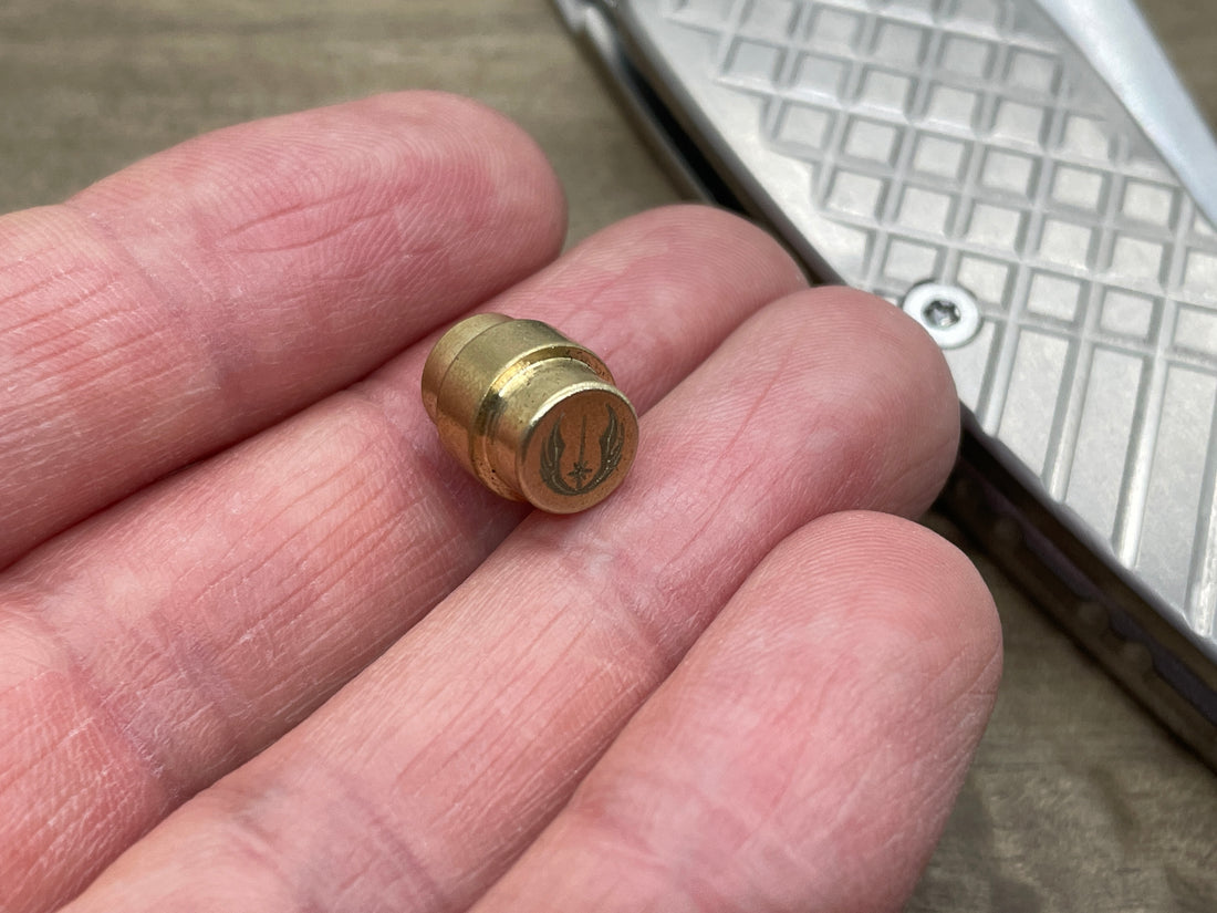 Brass Lanyard Hole Plug<br>Spyderco PM2 & PM3