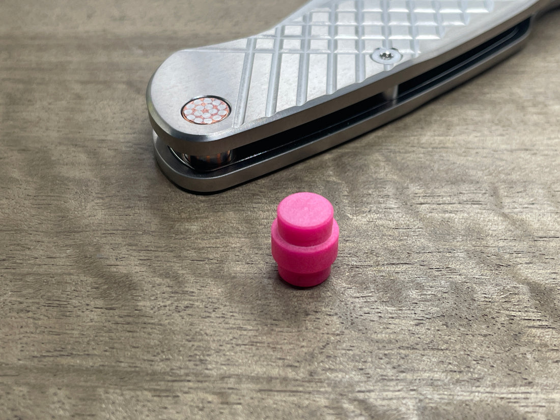 TurboGlow lanyard hole stopper for Manix 2 Spyderco