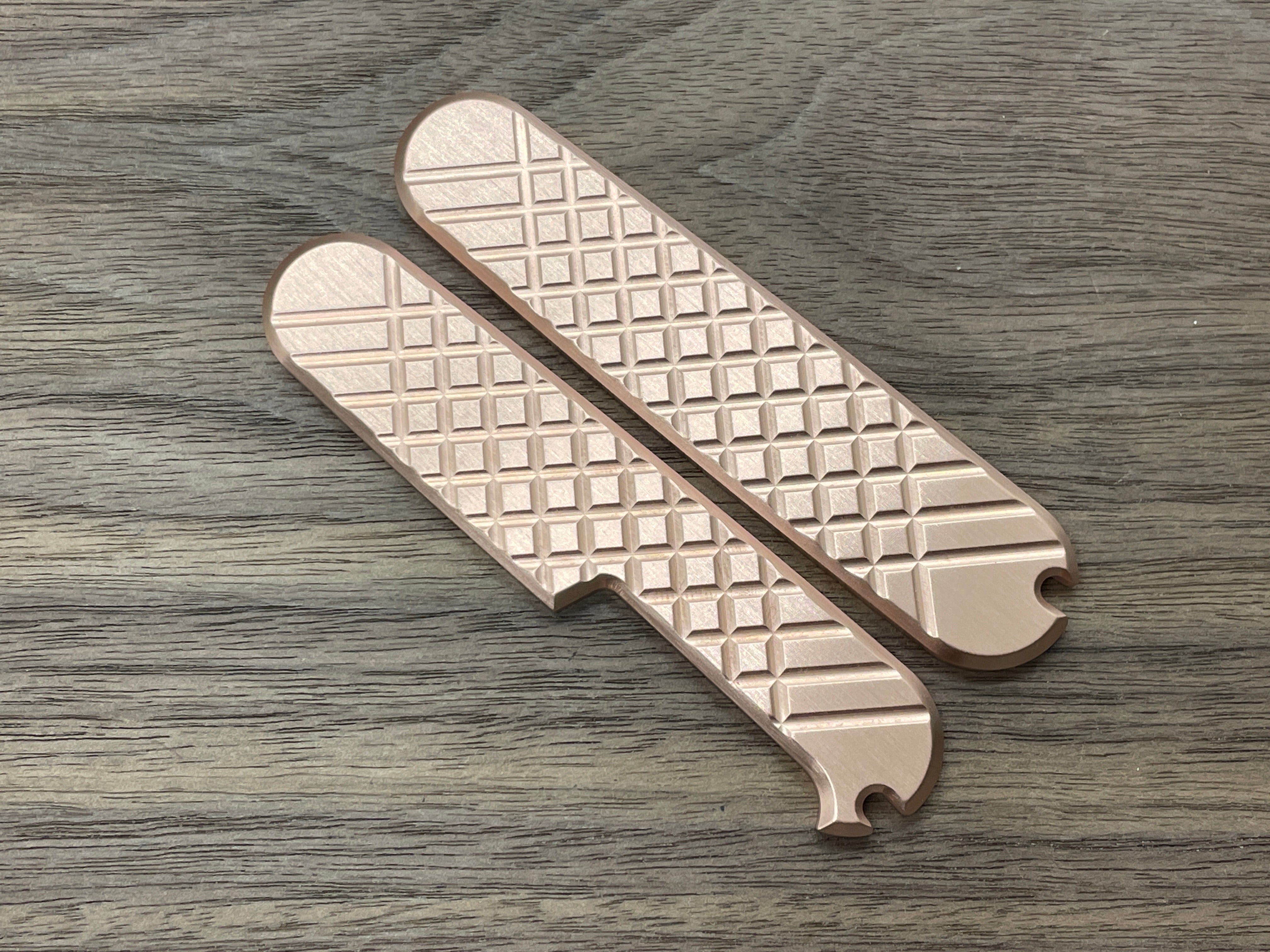 FRAG milled 91mm Copper Scales for Swiss Army SAK