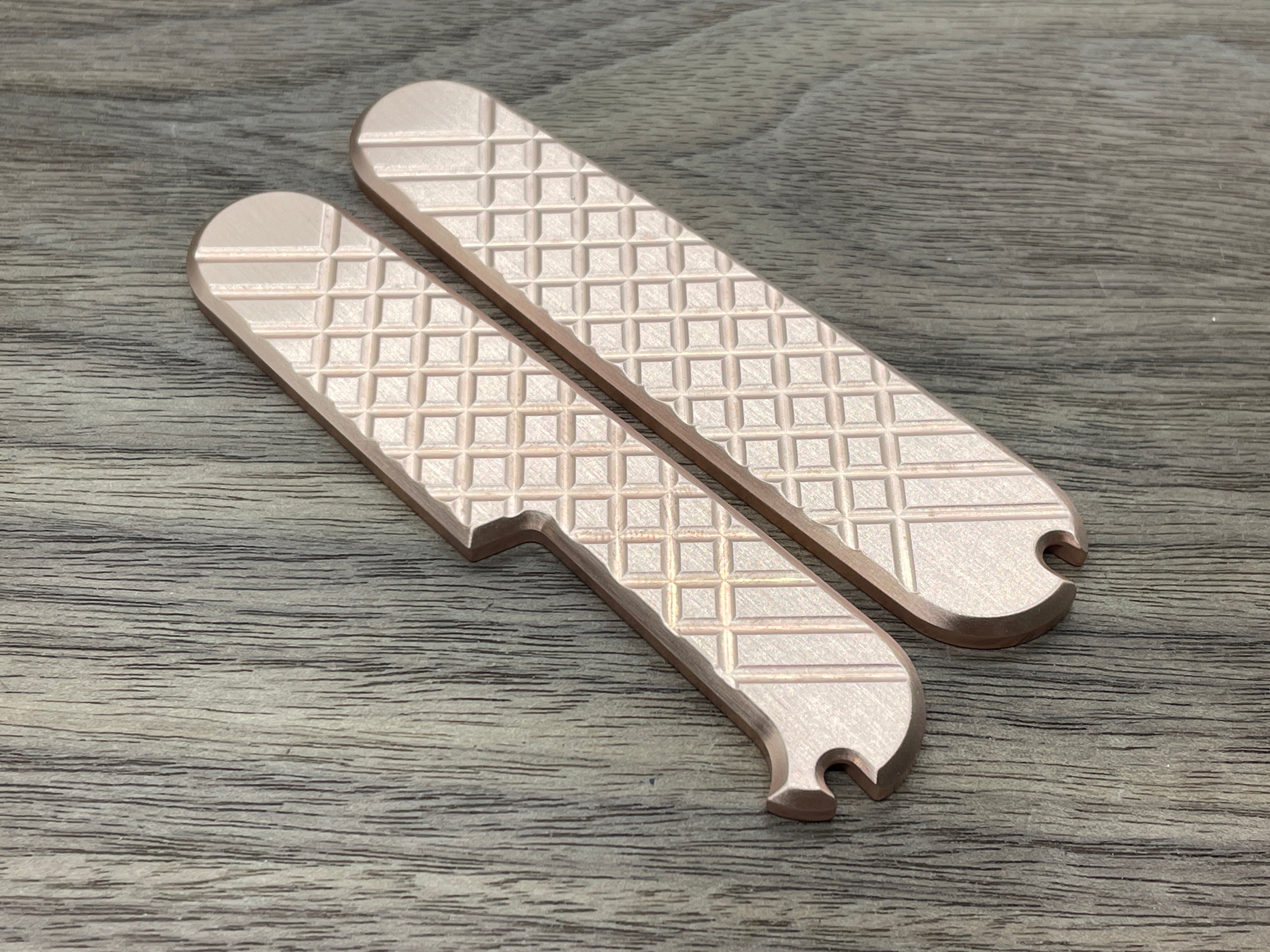 FRAG milled 91mm Copper Scales for Swiss Army SAK