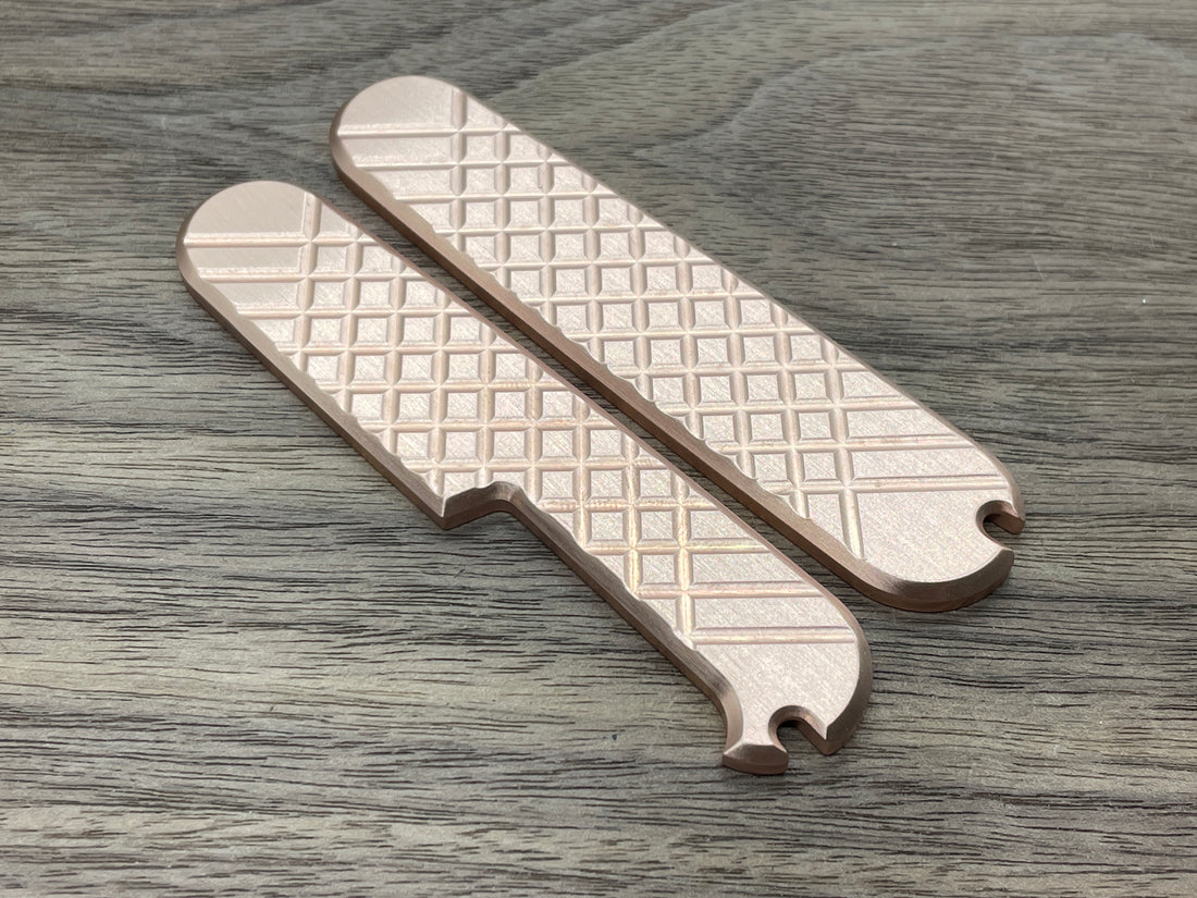 FRAG milled 91mm Copper Scales for Swiss Army SAK