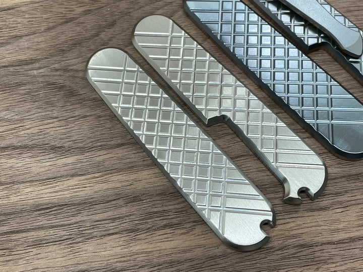 FRAG CNC Milled 91mm Titanium Scales for Swiss Army SAK