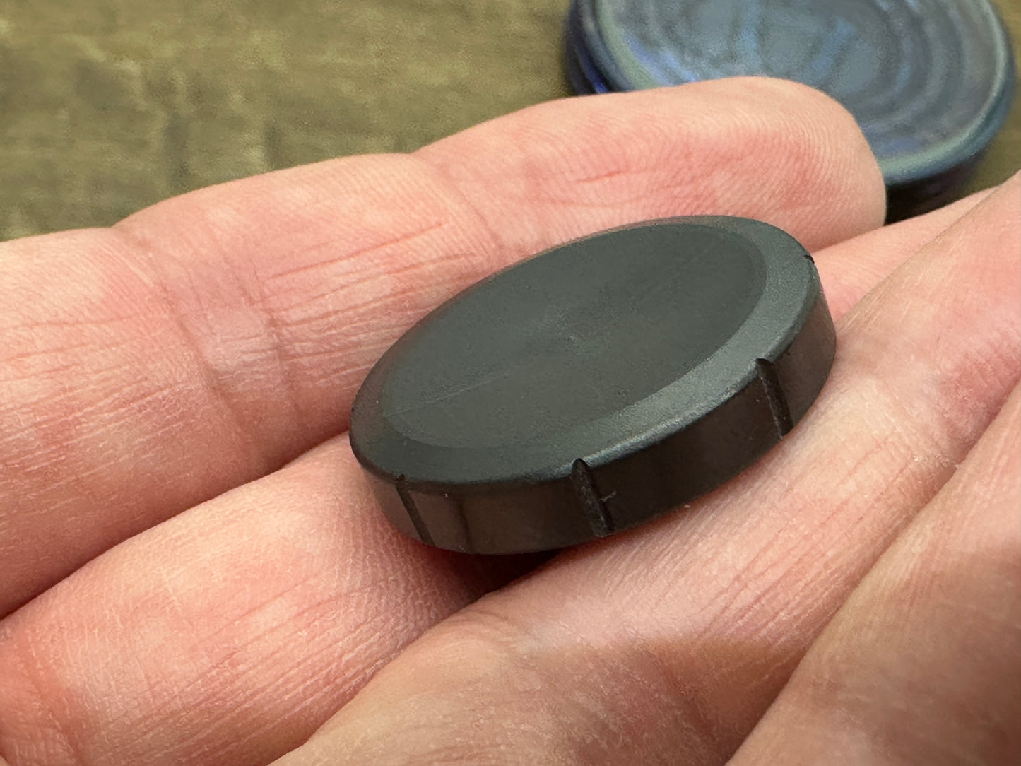 Black Zirconium Spinning Worry Coin Spinning Top