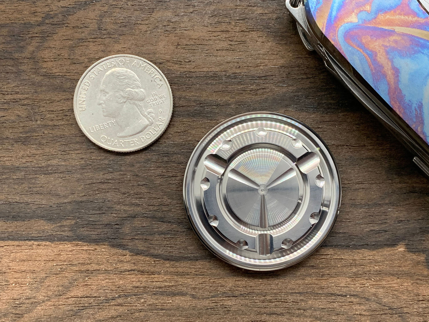 Polished Stainless Steel MEGATRON Worry Coin