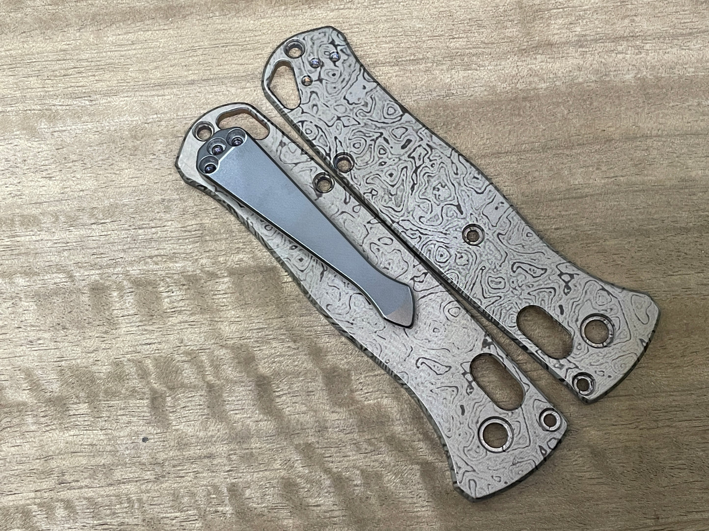 Black engraved Sdy Titanium CLIP for most Benchmade models