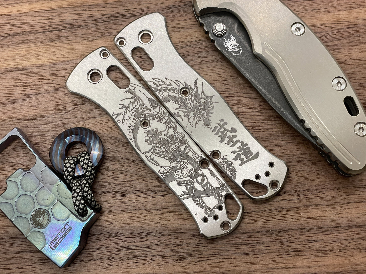 SAMURAI HONOR Titanium Scales for Benchmade Bugout 535