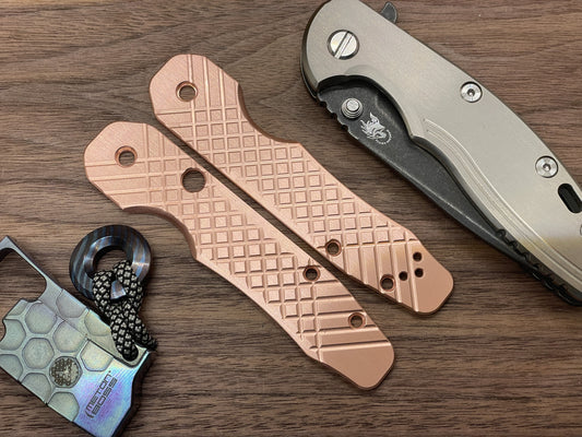 FRAG Cnc milled Copper Scales for Spyderco SMOCK