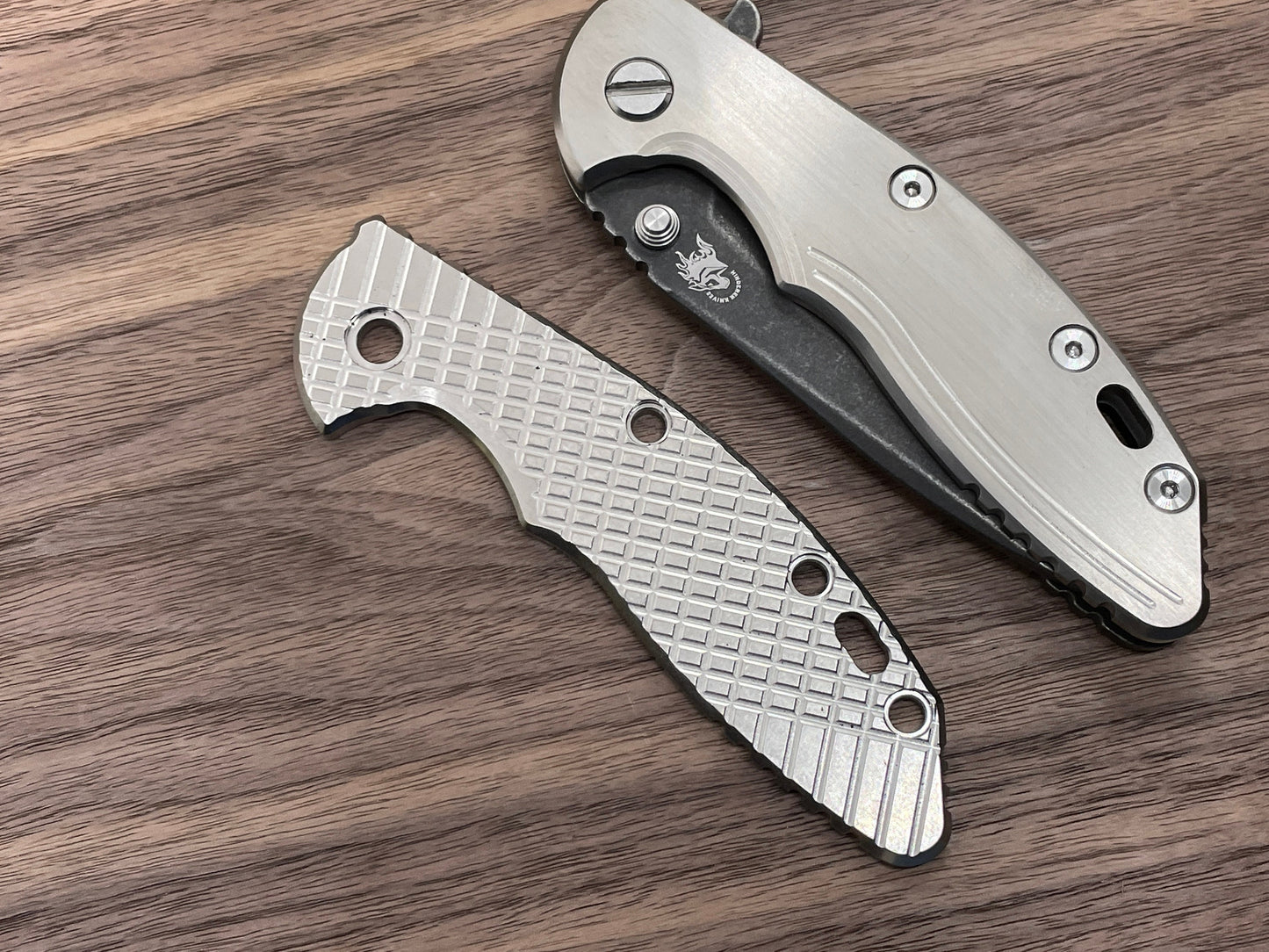 Stone Washed FRAG Cnc milled Titanium scale for XM-18 3.5 HINDERER