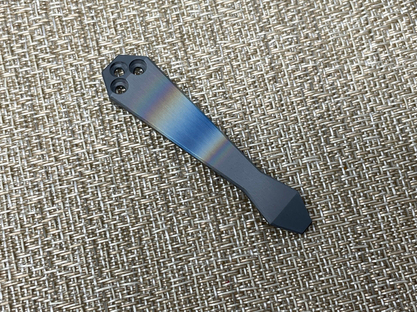 Black Rainbow Zirconium Dmd CLIP for most Spyderco models