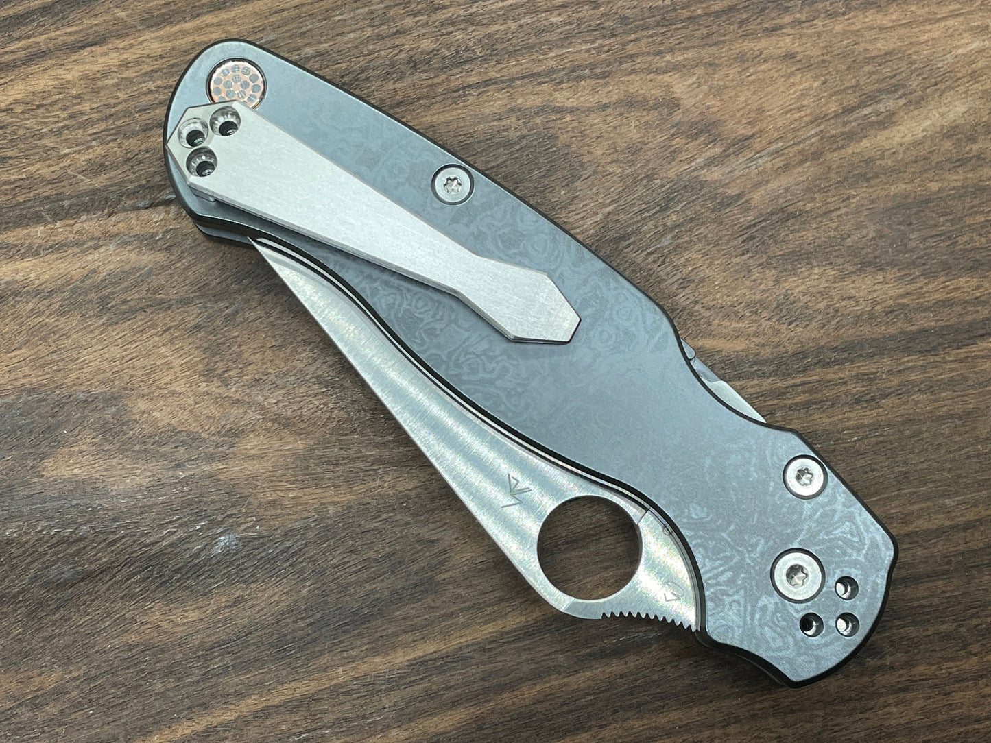 Brushed Dmd Titanium CLIP for most Spyderco models