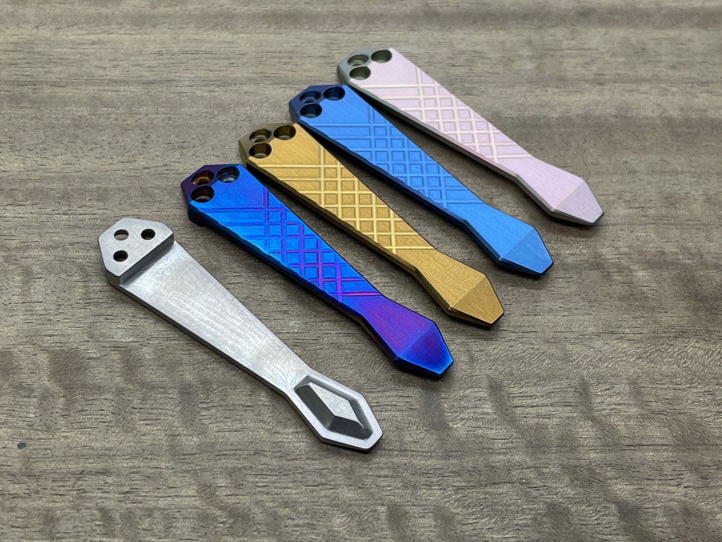 FRAG Cnc milled Titanium CLIP for most Spyderco models