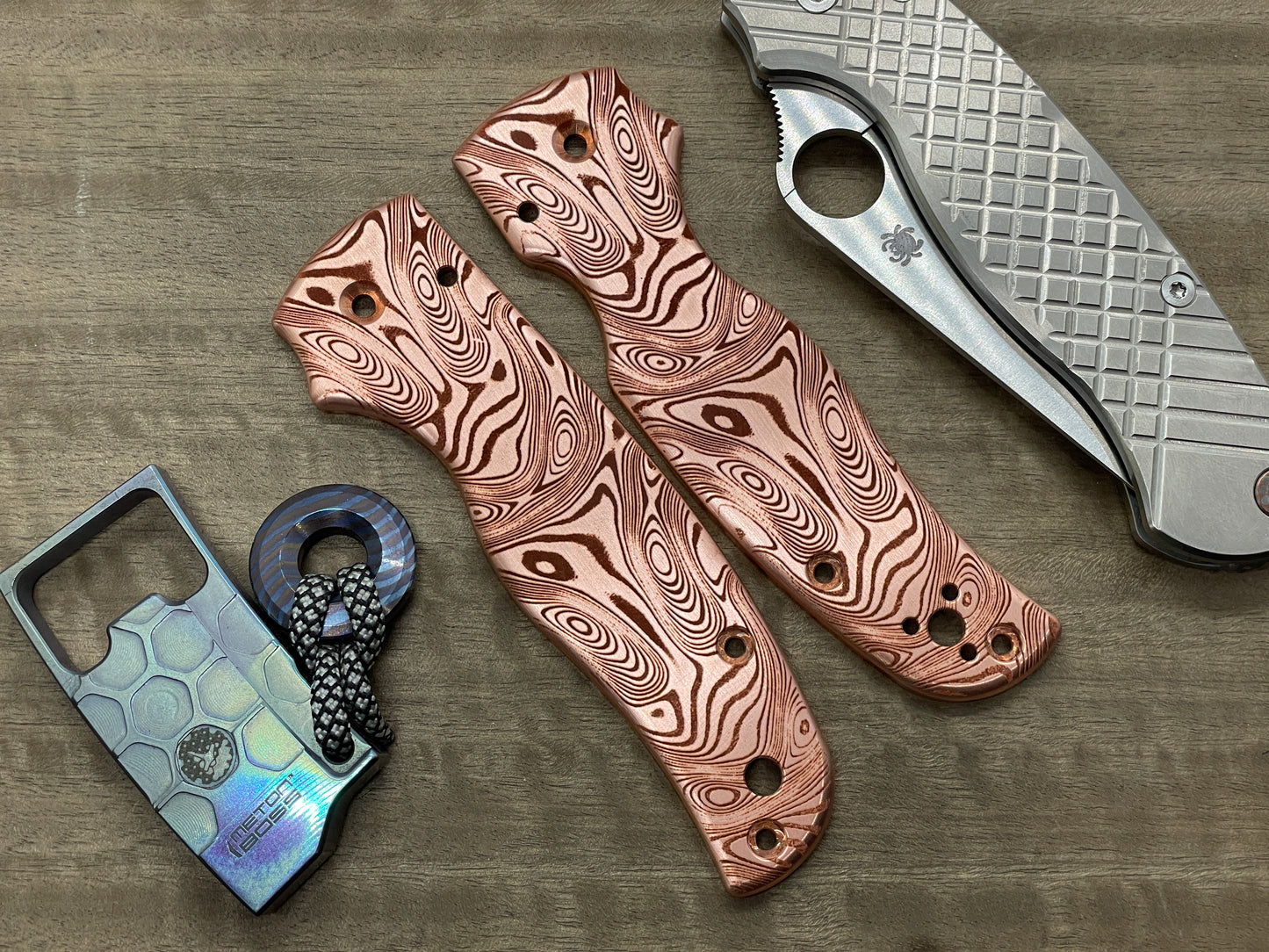 Dama FISH Copper Scales for SHAMAN Spyderco