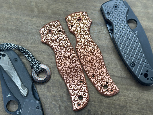 SEIGAIHA Copper Scales for SHAMAN Spyderco