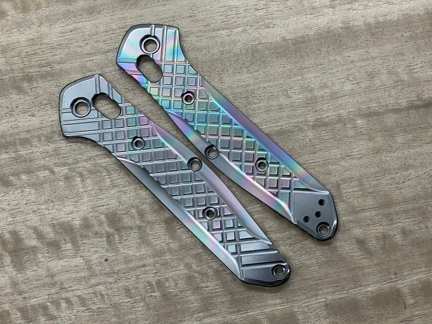 FRAG Oil Slick Black Zirconium Scales for Benchmade 940 Osborne