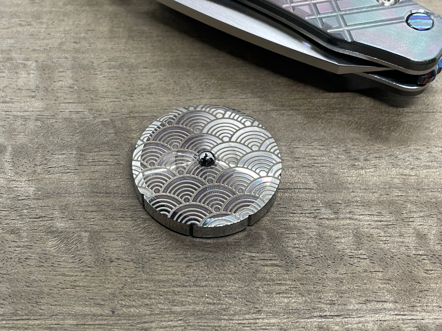 SEIGAIHA Stainless Steel Spinning Worry Coin Spinning Top