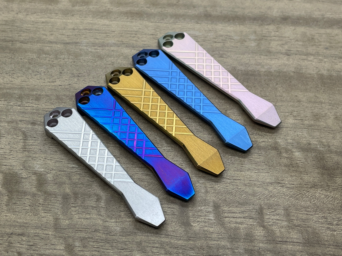 Flamed FRAG Cnc milled Titanium CLIP for most Spyderco models