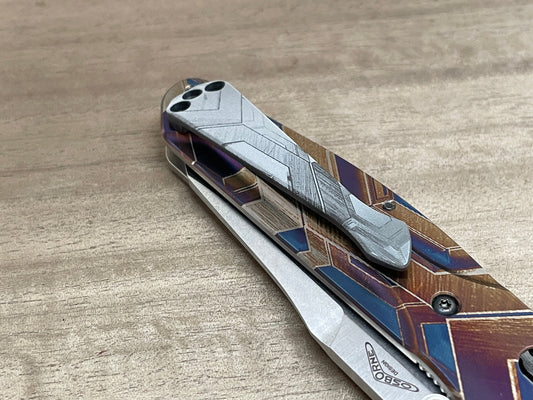 FALCON engraved SPIDY Black Zirconium CLIP for most Benchmade models