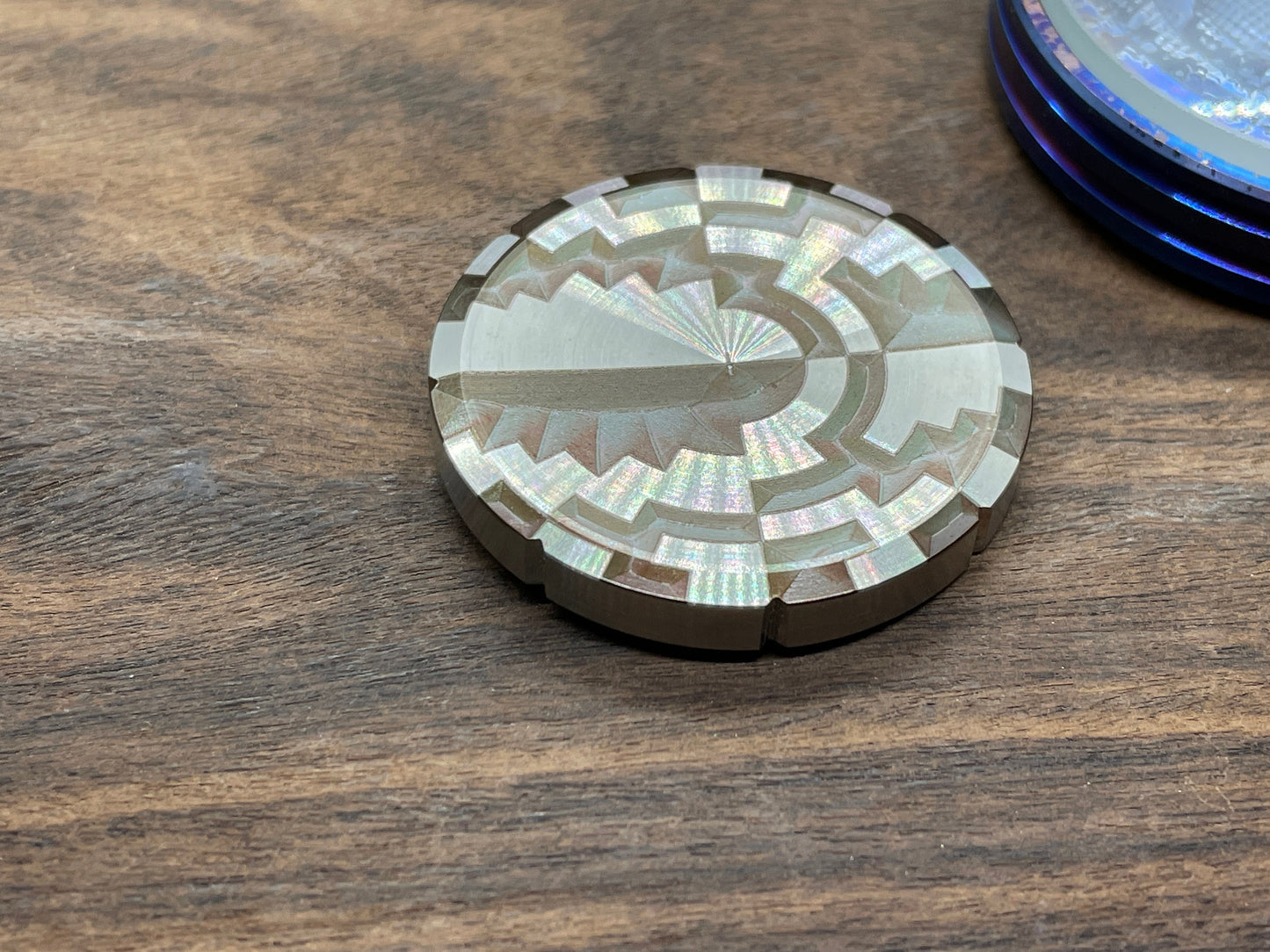 STROBE effects Titanium Spinning Worry Coin Spinning Top