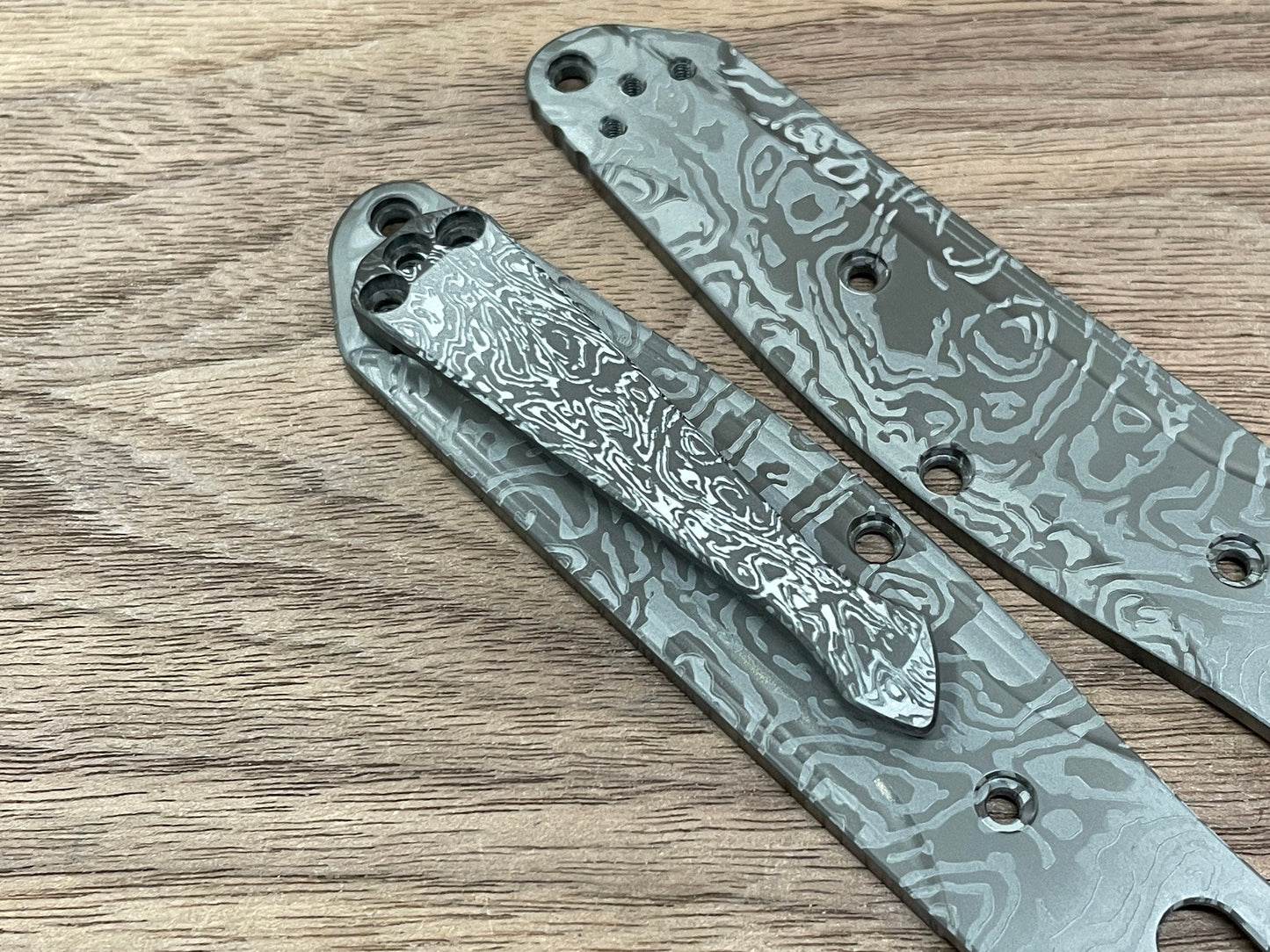 ALIEN engraved SPIDY Black Zirconium CLIP for most Benchmade models