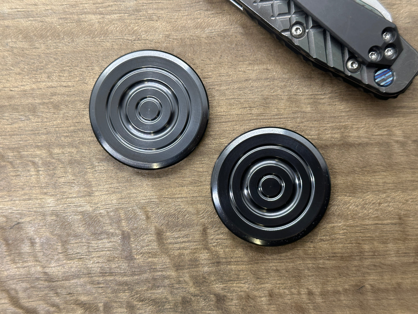 ORBITER Polished Zirconium Parallel position Magnets Haptic Coins Fidget