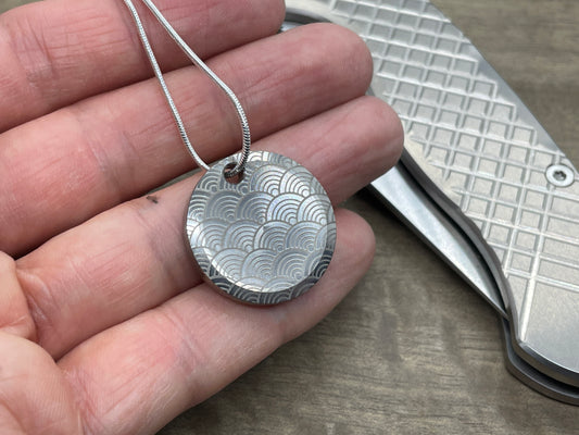 SEIGAIHA Titanium PENDANT Keychain