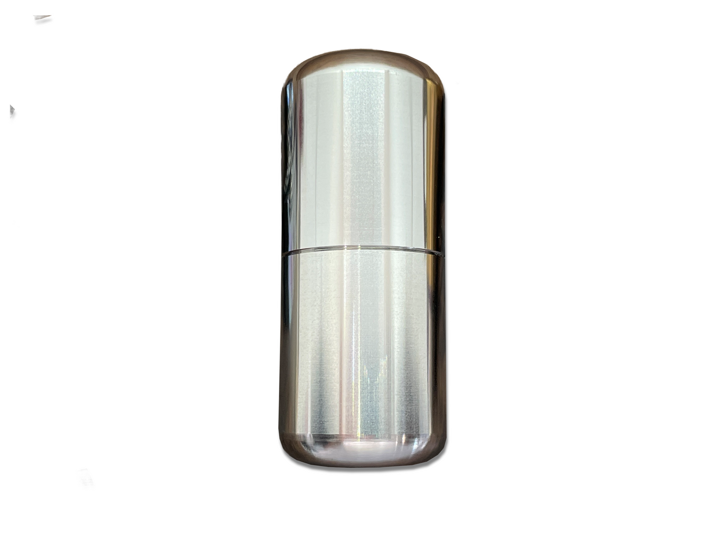 Tall-XL Meton-Vault Pill box Stash box Polished Stainless Steel Pill Case