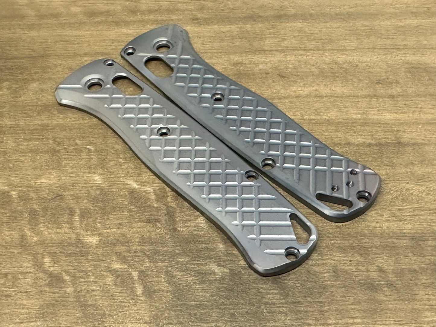 Dark-Gray FRAG cnc milled Titanium Scales for Benchmade Bugout 535