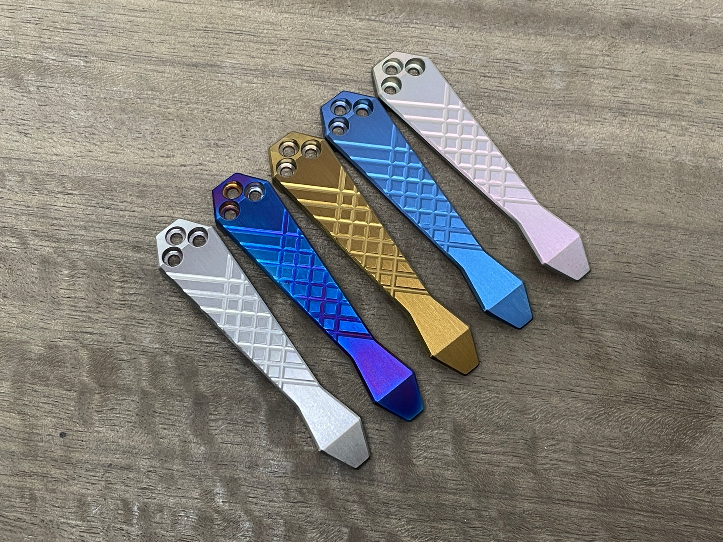 Flamed FRAG Cnc milled Titanium CLIP for most Spyderco models