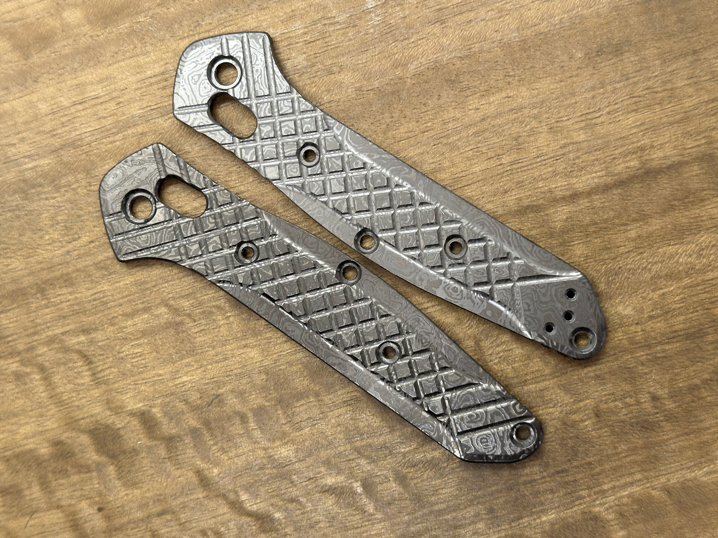 ALIEN FRAG milled Zirconium Scales for Benchmade 940 Osborne