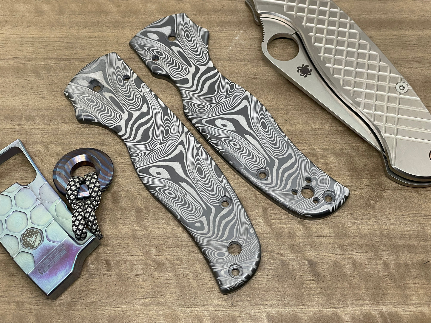 Dama FISH Zirconium Scales for SHAMAN Spyderco