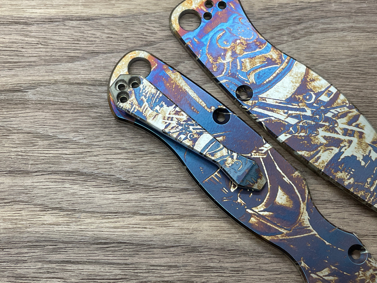 Star Wars Heat ano Dmd Titanium CLIP for most Spyderco models