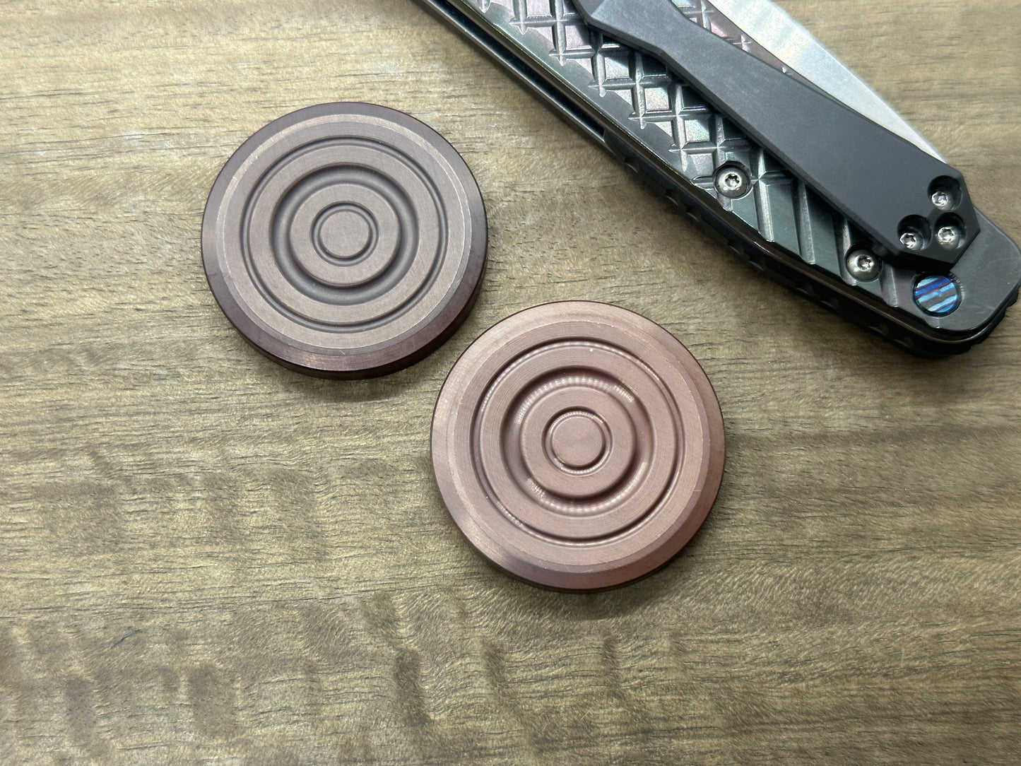 ORBITER Dark Copper Haptic Coins Fidget