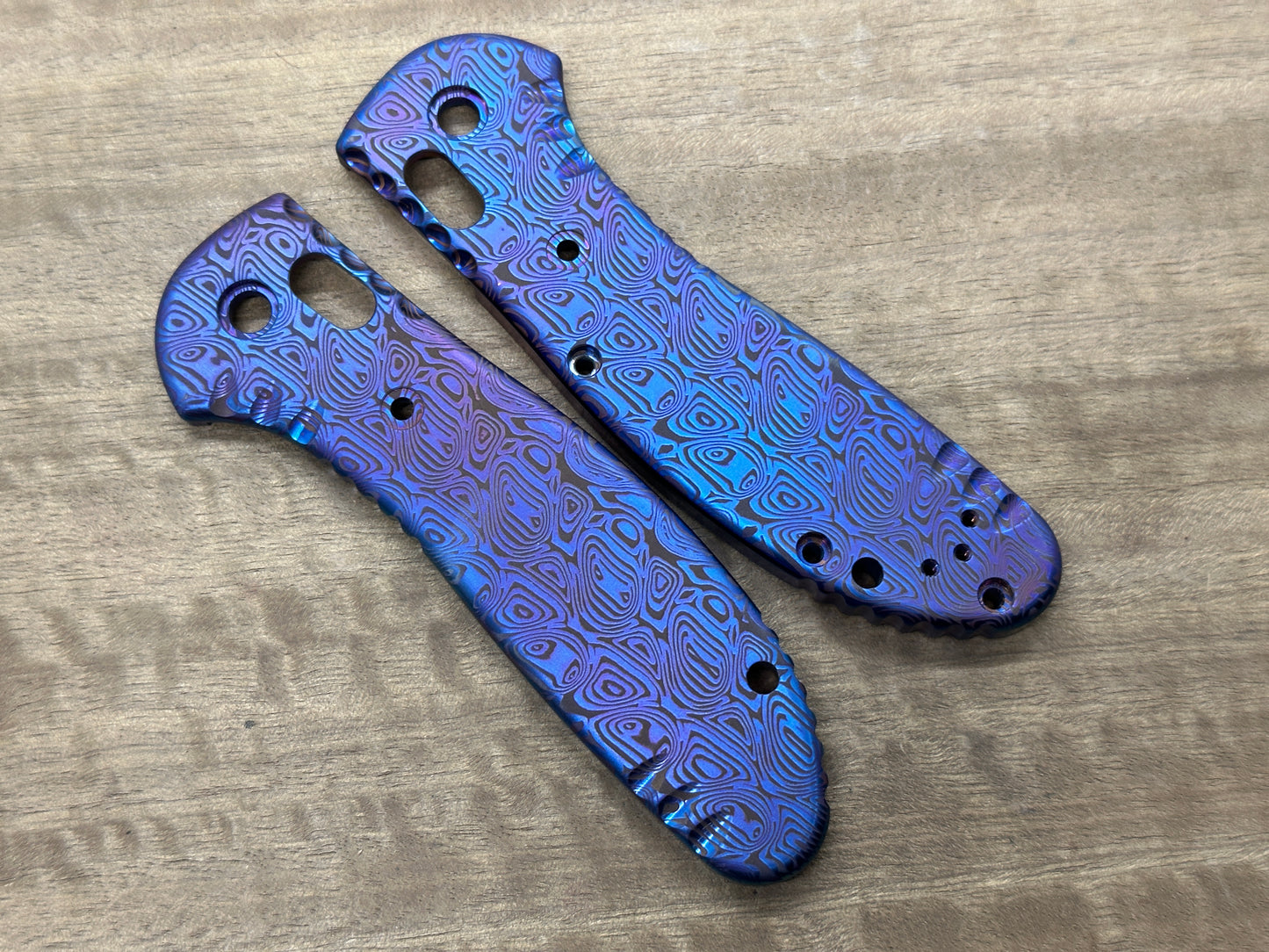 Dama AEGR Flamed Titanium Scales for Benchmade GRIPTILIAN 551 & 550