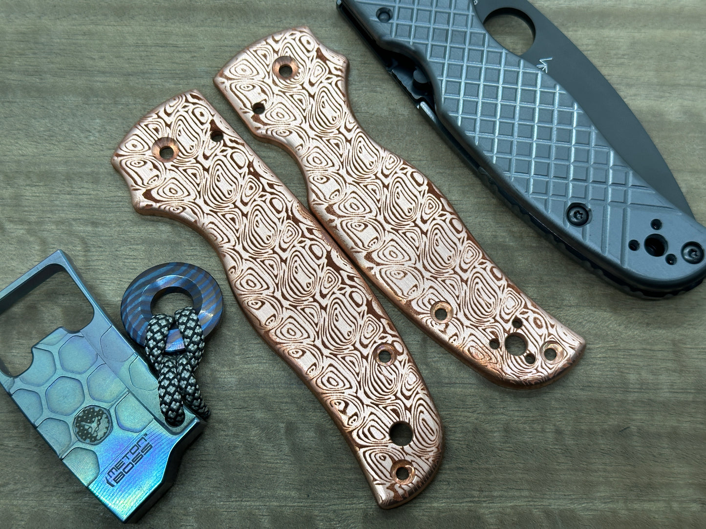 Dama AEGR Copper Scales for SHAMAN Spyderco