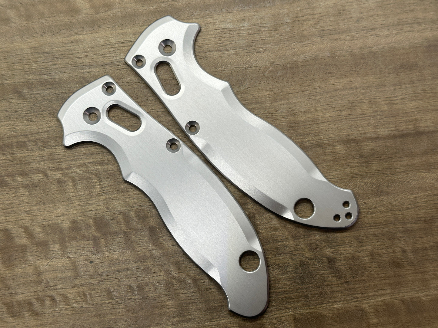 Brushed Titanium scales for Spyderco MANIX 2