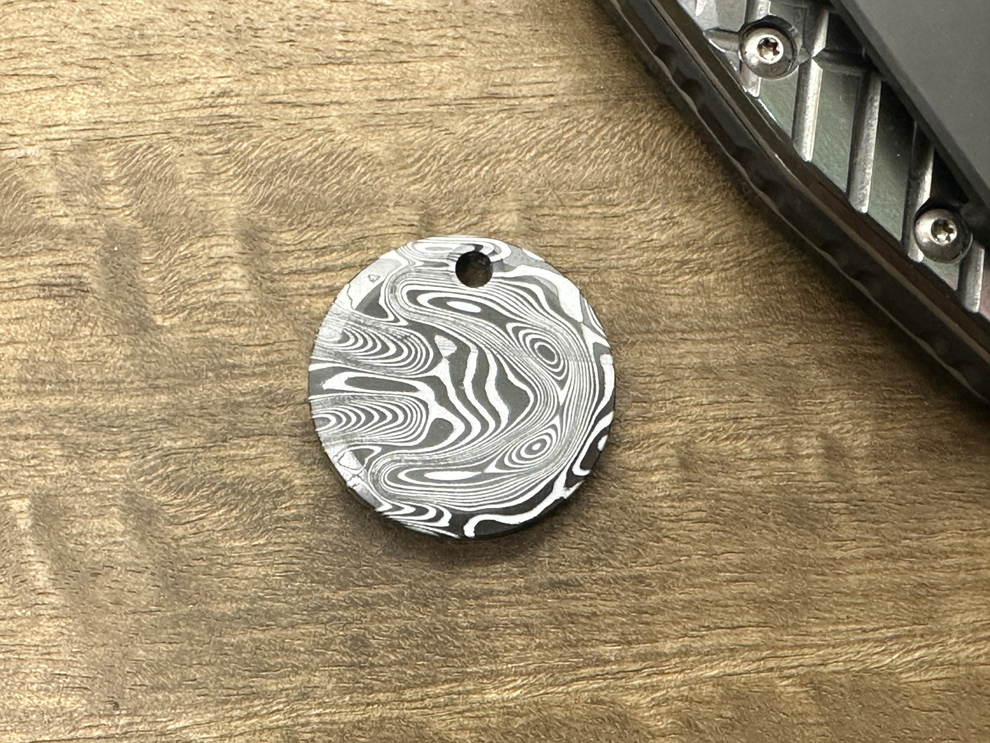 I can do all things - Phil 4:13 - Dama FISH Black Zirconium Pendant Keychain